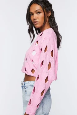 Cutout Cropped Sweater