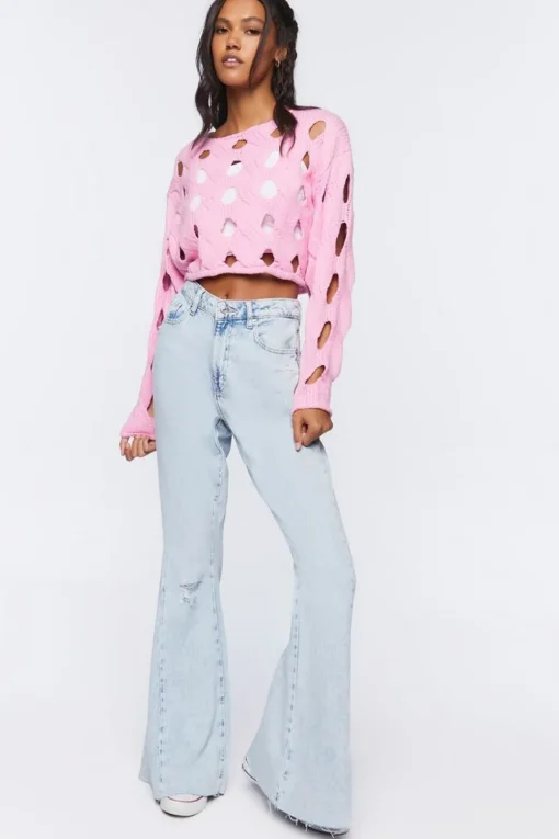 Cutout Cropped Sweater