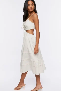 Cutout Fit & Flare Midi Dress