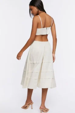 Cutout Fit & Flare Midi Dress