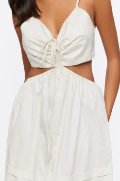 Cutout Fit & Flare Midi Dress