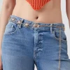 Cutout Flower Chain Belt