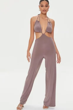 Cutout Halter Jumpsuit