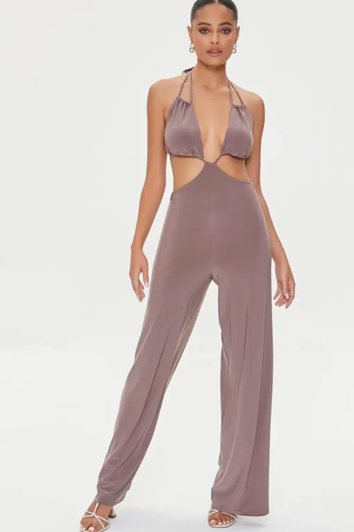 Cutout Halter Jumpsuit
