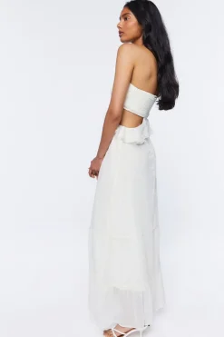 Cutout Halter Maxi Dress