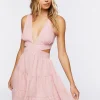Cutout High-Low Midi Dress
