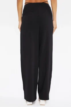 Cutout High-Rise Relaxed Pants
