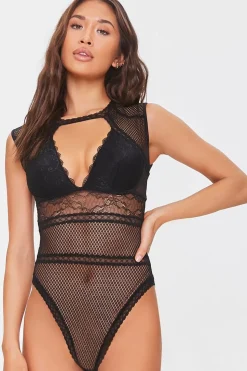 Cutout Lace Lingerie Bodysuit