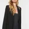 Cutout Peak-Lapel Blazer