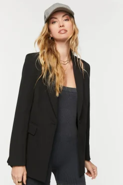 Cutout Peak-Lapel Blazer