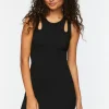 Cutout Sleeveless Mini Dress