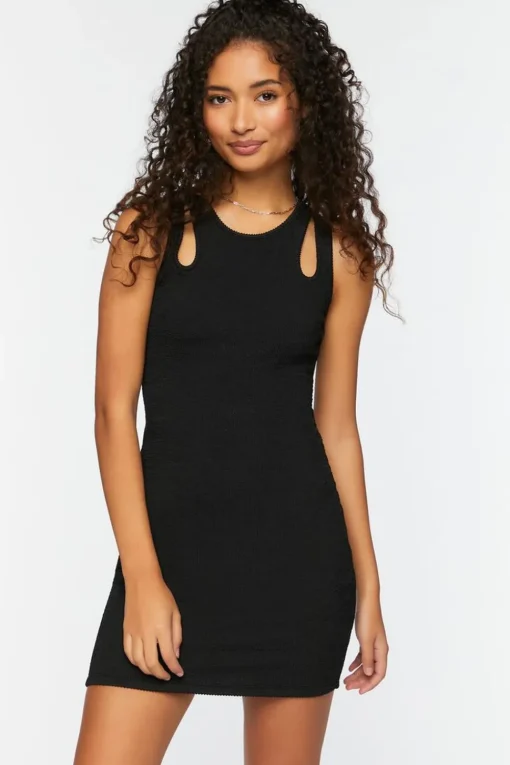 Cutout Sleeveless Mini Dress