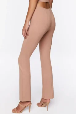 Cutout Straight-Leg Pants