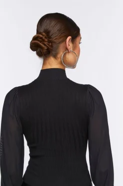 Cutout Sweater-Knit Top