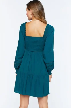 Cutout Tiered Babydoll Dress