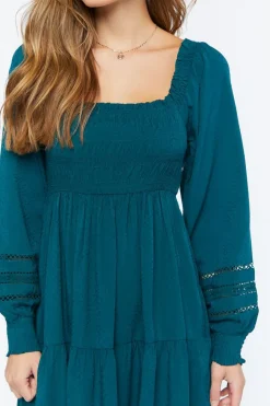 Cutout Tiered Babydoll Dress