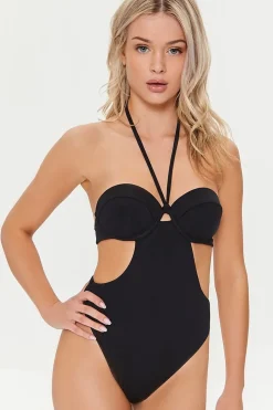Cutout Underwire One-Piece Swimsuit