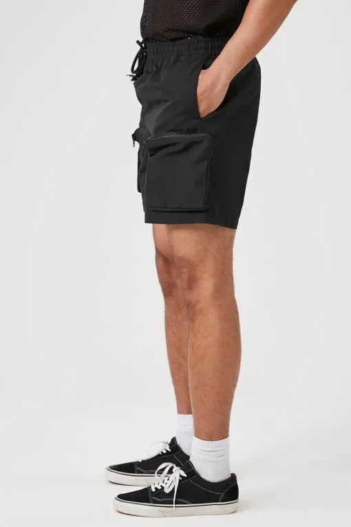 3D Zipper Pocket Cargo Shorts