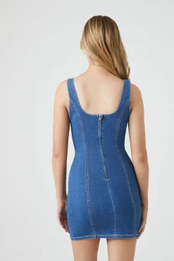 Denim Bodycon Mini Dress