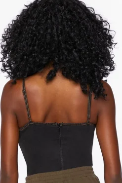 Denim Bustier Bodysuit