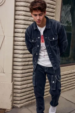 Denim Button-Up Jacket