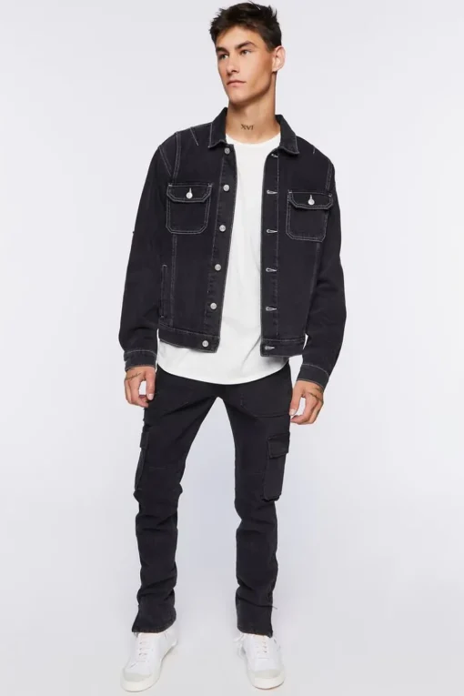 Denim Button-Up Jacket
