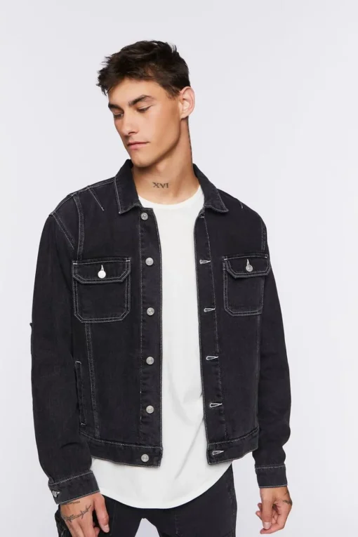 Denim Button-Up Jacket