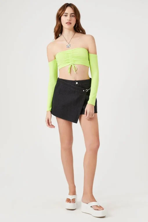 Denim Chain Skort