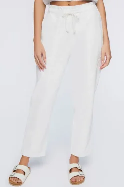 Denim Drawstring Paperbag Pants