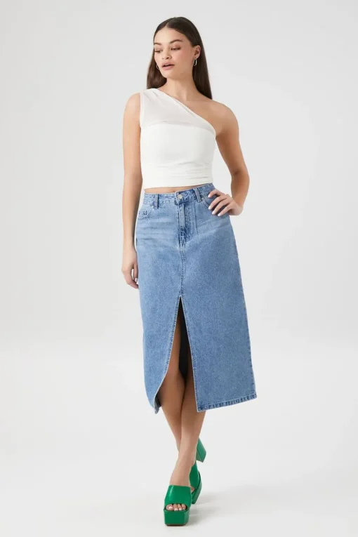 Denim Maxi Skirt