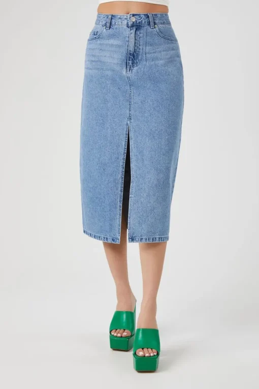 Denim Maxi Skirt