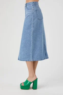 Denim Maxi Skirt