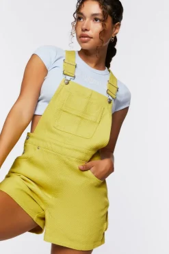 Denim Overall Shorts