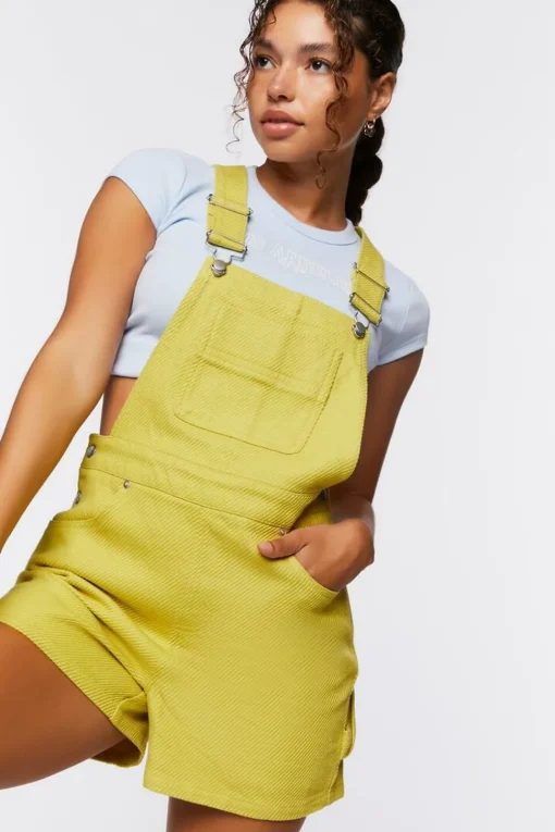 Denim Overall Shorts