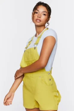 Denim Overall Shorts