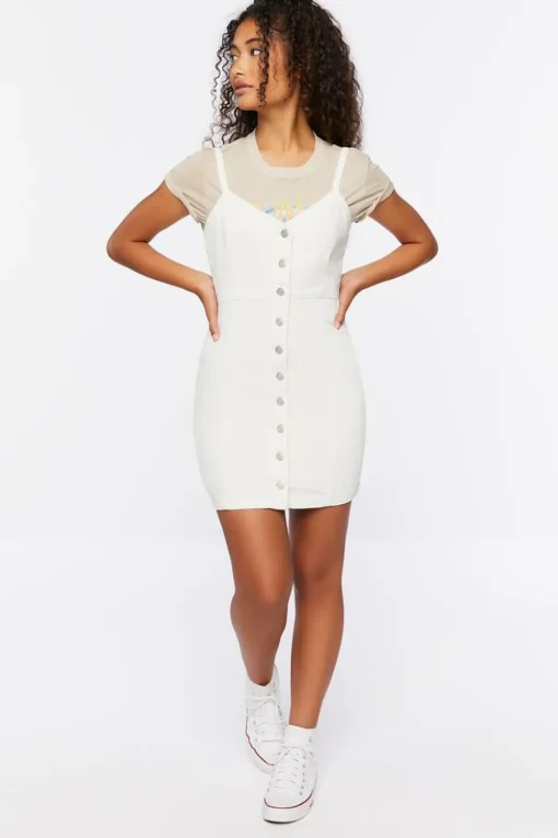 Denim Pinafore Dress