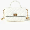 Diamond-Quilted Faux Leather Crossbody Bag