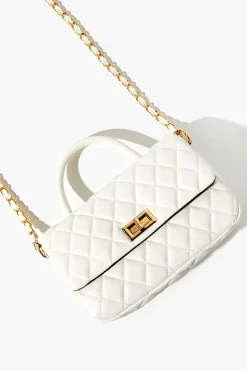 Diamond-Quilted Faux Leather Crossbody Bag