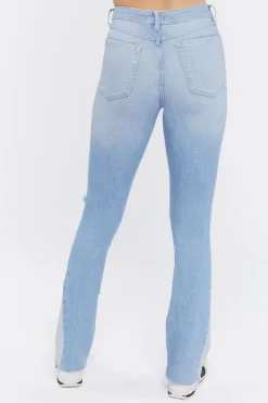 Distressed Bootcut Jeans