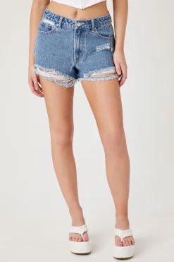 Distressed Denim Hot Shorts