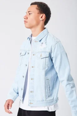 Distressed Denim Jacket