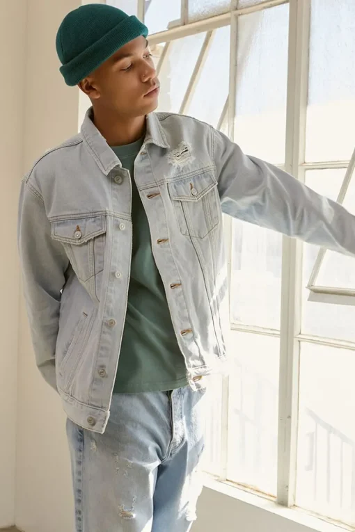 Distressed Denim Jacket