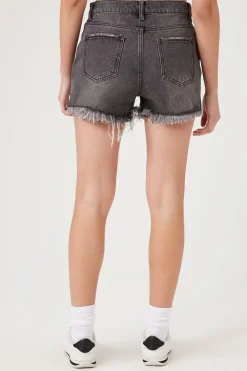 Distressed Denim Shorts