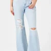 Distressed Flare Jeans