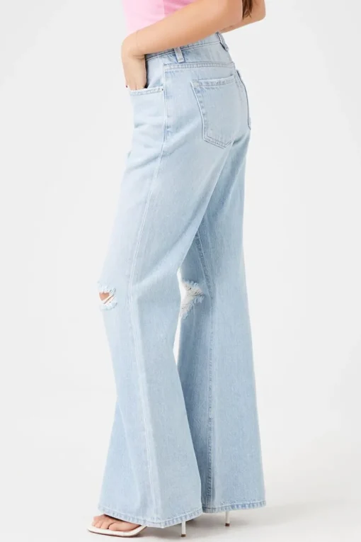 Distressed Flare Jeans
