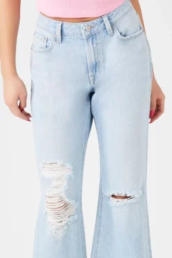 Distressed Flare Jeans