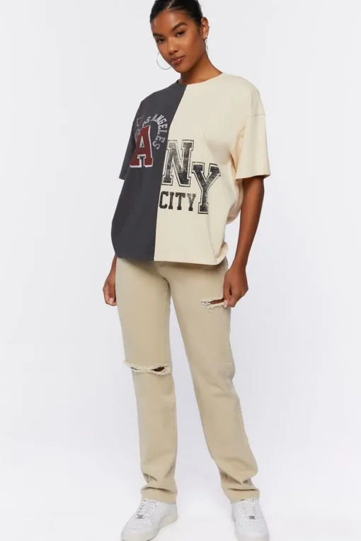 Distressed High-Rise Jeans