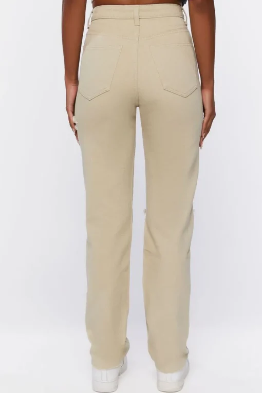 Distressed High-Rise Jeans