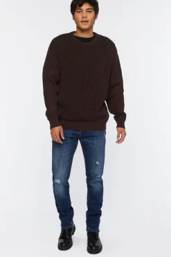 Distressed Slim-Fit Jeans