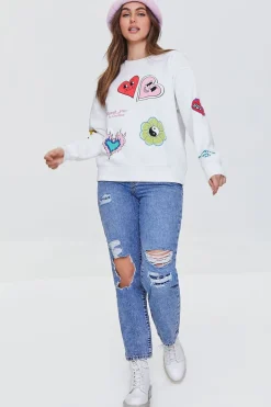 Distressed Straight-Leg Jeans